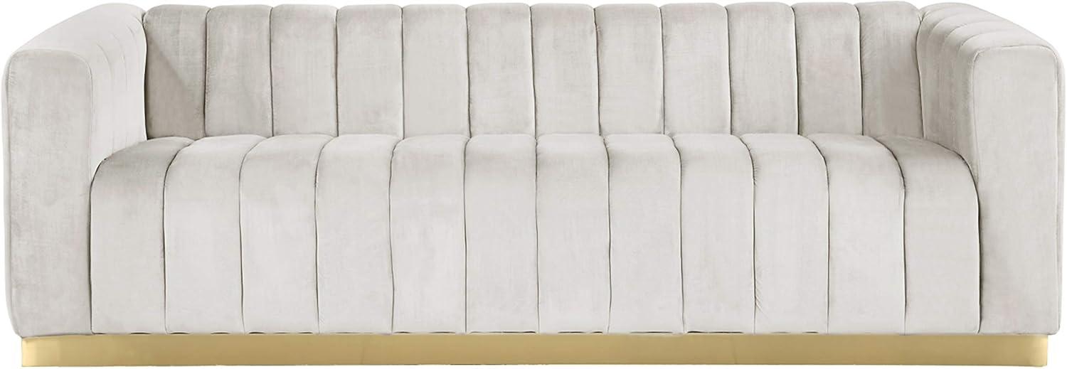 Meridian Furniture Marlon Black Velvet Sofa