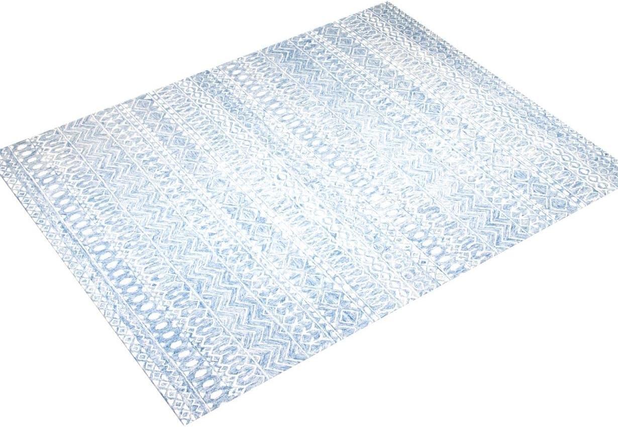 Micro-Loop MLP502 Hand Tufted Indoor Area Rug - Blue/Ivory - 8'x10' - Safavieh