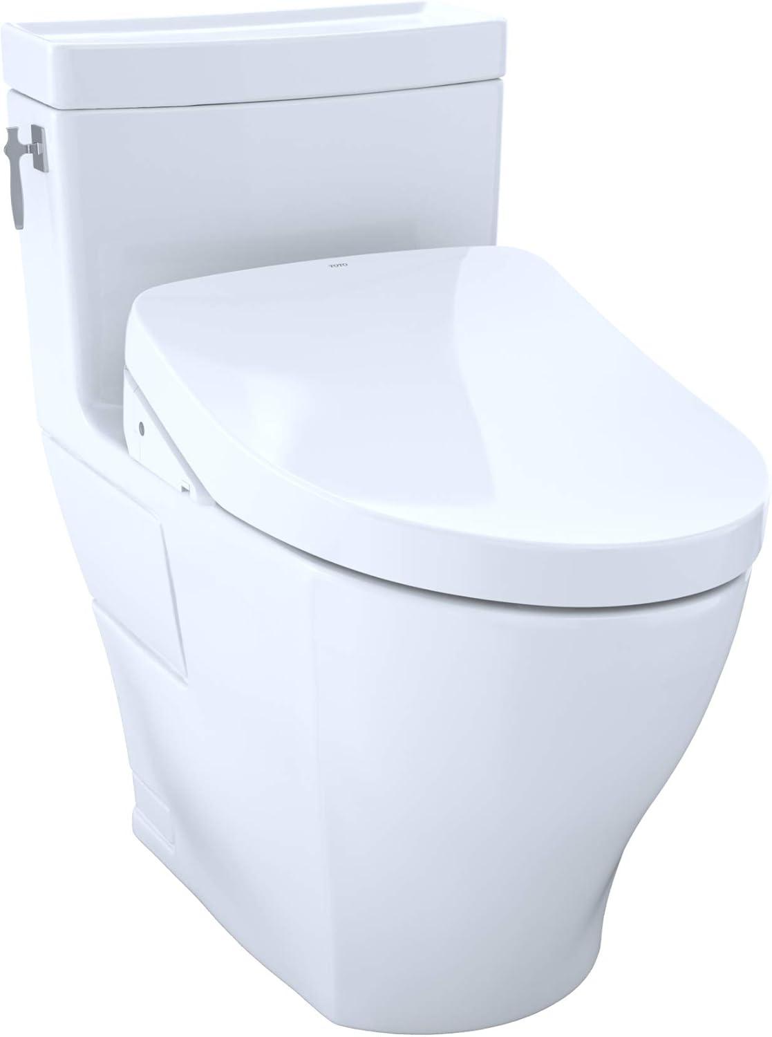 TOTO MW6263046CEFG#01 Aimes® 1.28 GPF Elongated One-Piece Toilet with S500e Electronic Bidet Seat