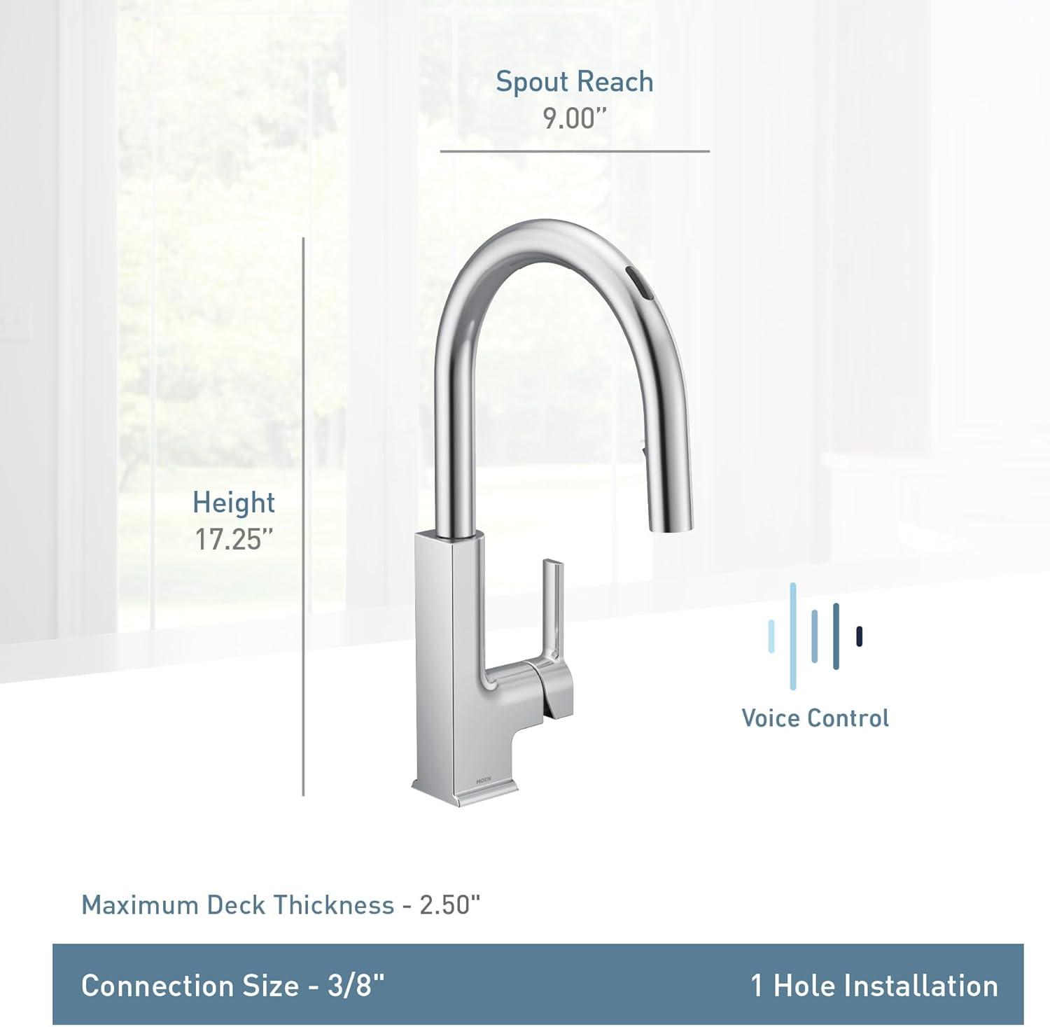 STo Smart Touchless Single Handle Kitchen Faucet with Wave and Accessories