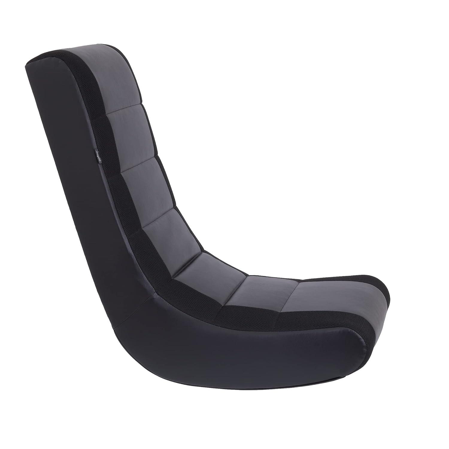 Video Rocker Gaming Chair Black - The Crew Furniture: Ergonomic Rocking Design, No Assembly Required