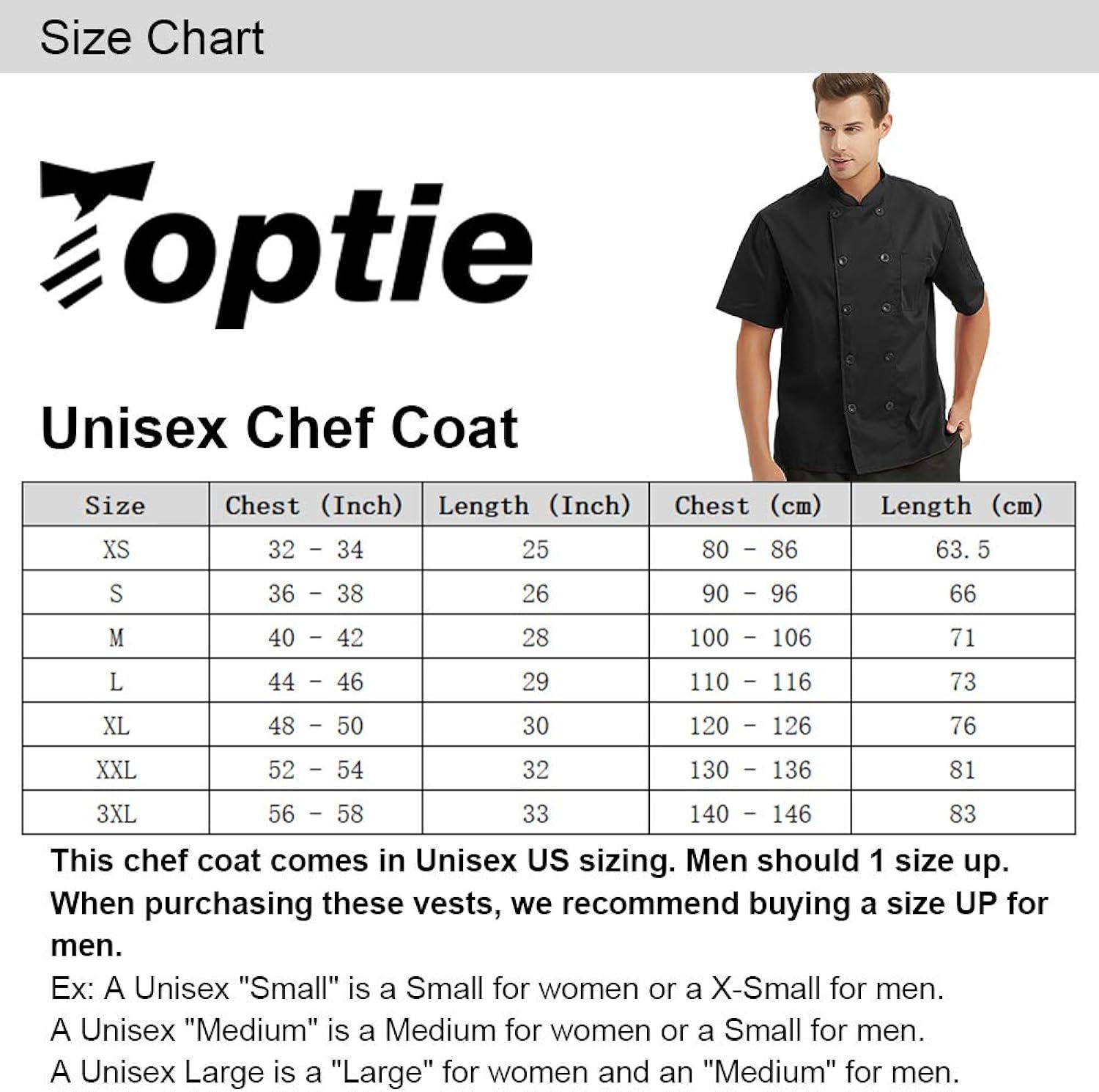 Unisex Black Short Sleeve Chef Coat with Mandarin Collar