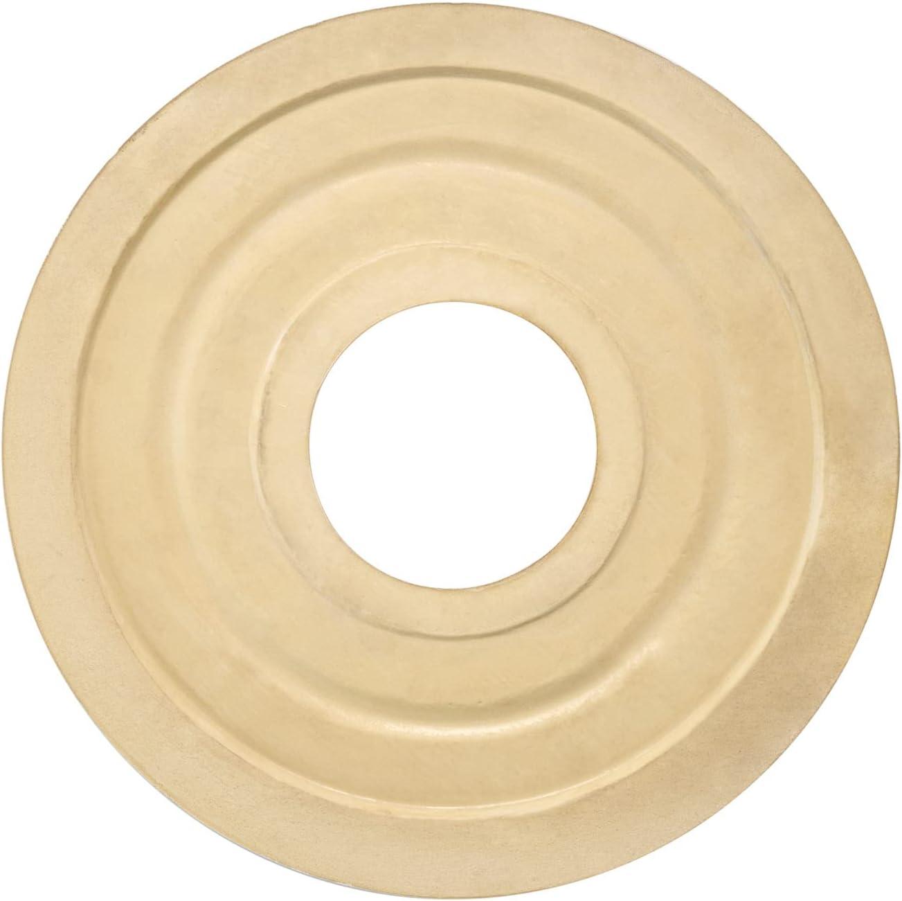 White Polyvinyl Ceiling Medallion for Light Fixtures, 12-3/8"