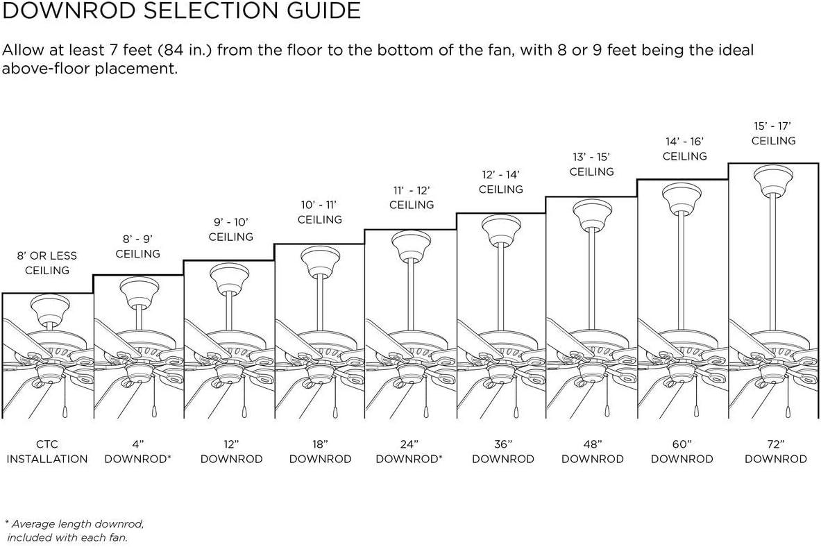 AirPro Nickel 52" Ceiling Fan with Reversible Walnut Blades