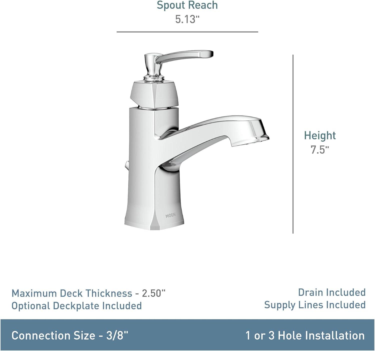 Conway Single Hole Bathroom Faucet with Drain Assembly