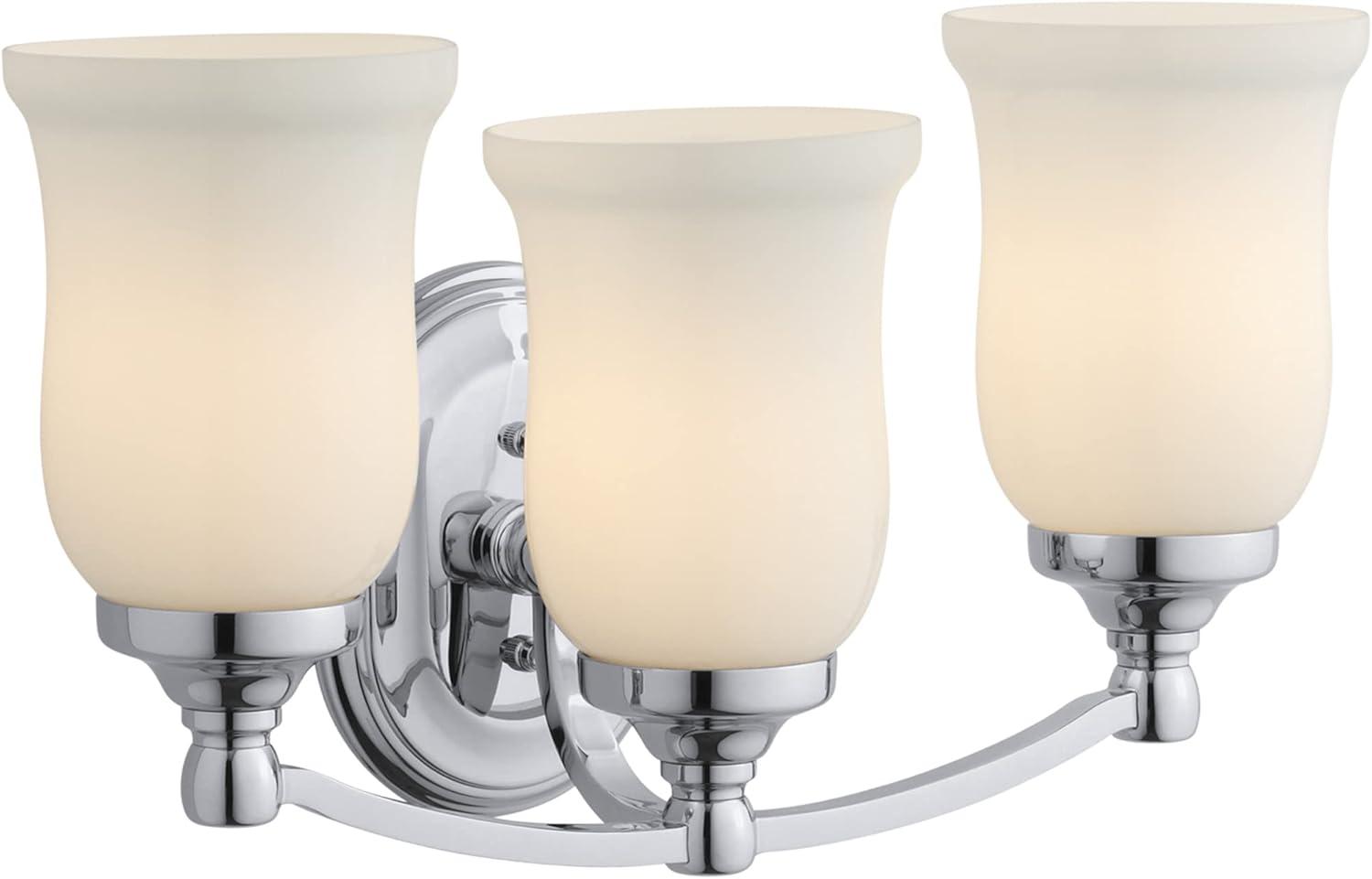 Bancroft Elegance Polished Chrome 3-Light Vanity Sconce