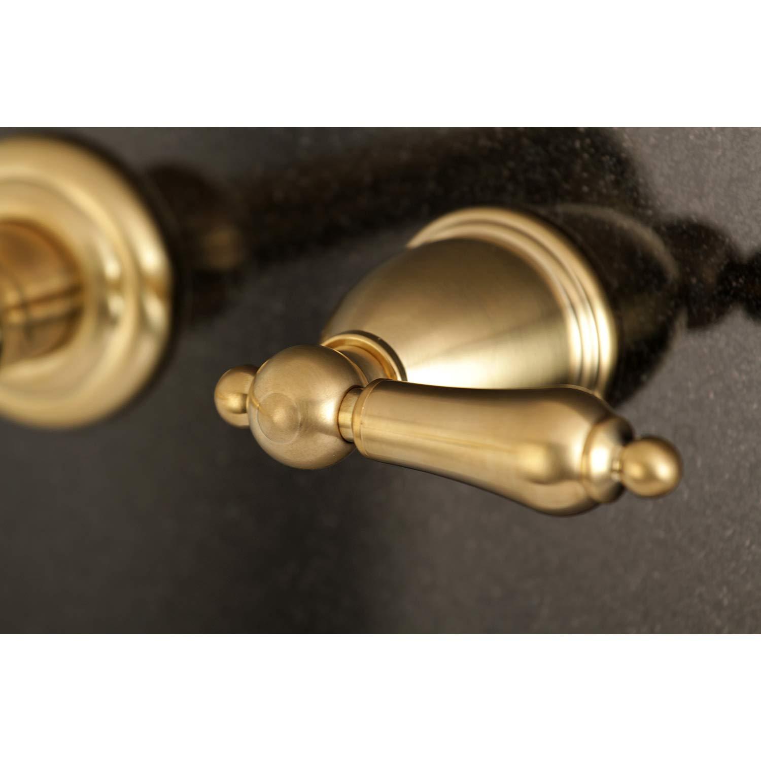 Kingston Brass English Country Two-Handle 3-Hole Wall Mount Roman Tub Faucet