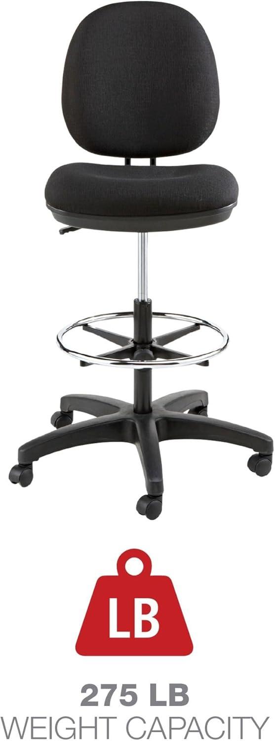 Alera Interval Series Swivel Task Stool 100% Acrylic Black IN4611