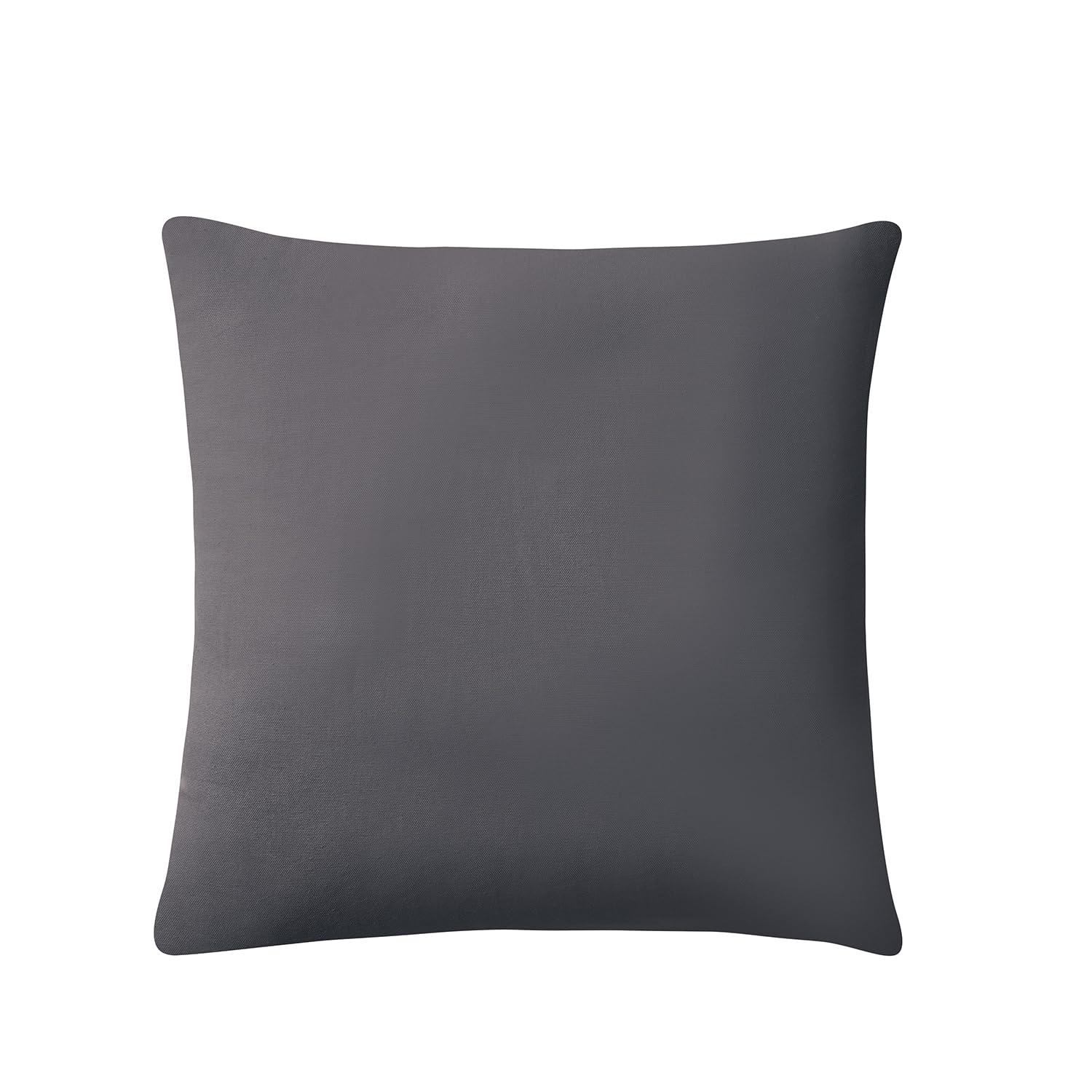 VCNY Home Dublin Cable Knit Square Decorative Throw Pillow, 18" x 18", Grey