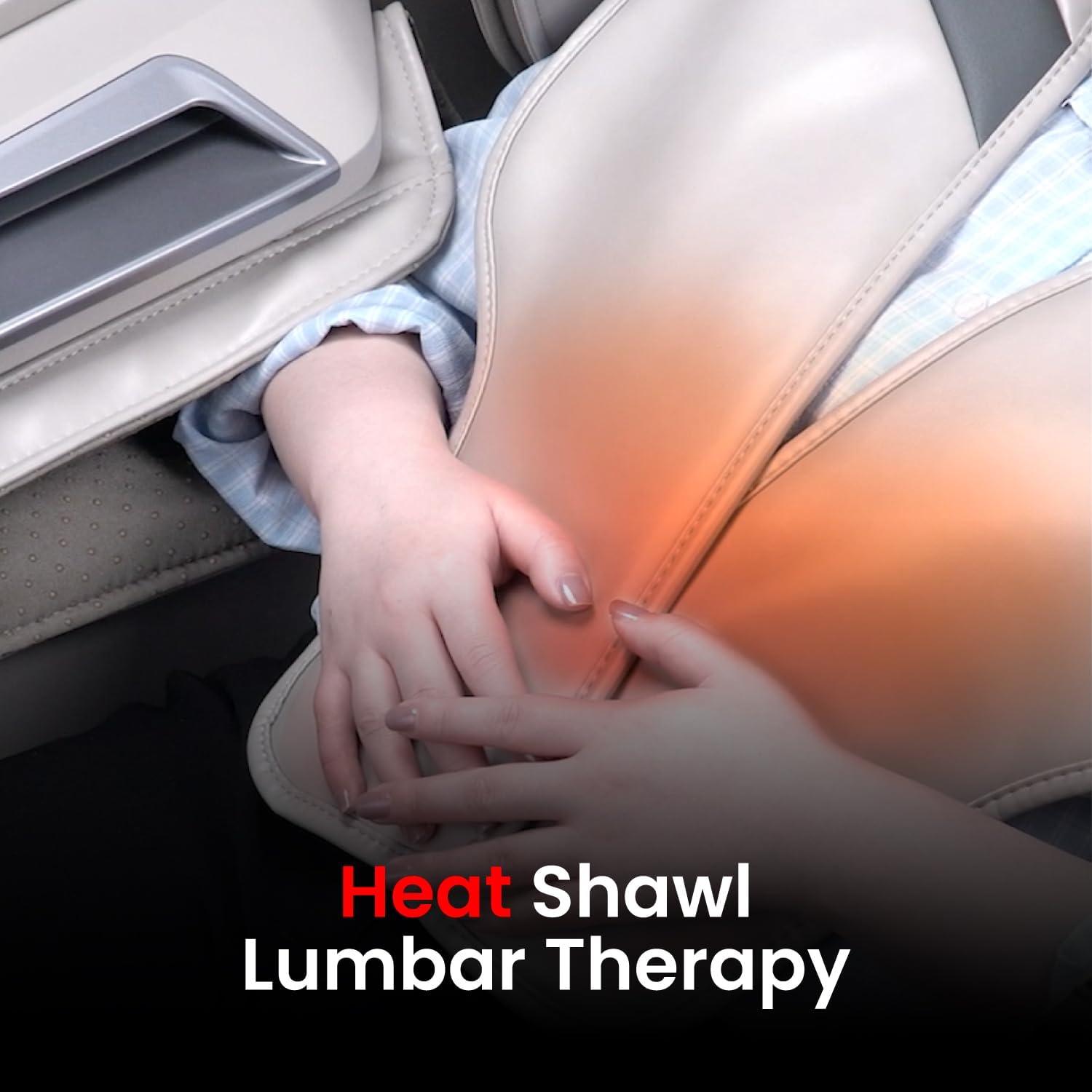 AmaMedic 2025 4D Massage Chair for Full Body, Revive, Health Fingerprint Sensor, AI Health Detection, Extended SL-Track, Professional Massage Chair (Brown)