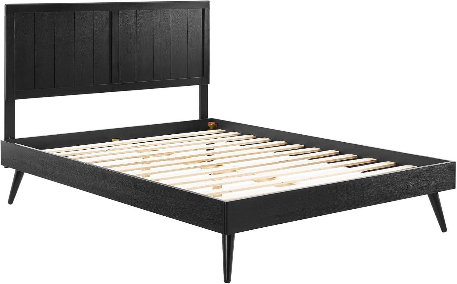 Modway Alana Wood Platform Bed with Splayed Legs