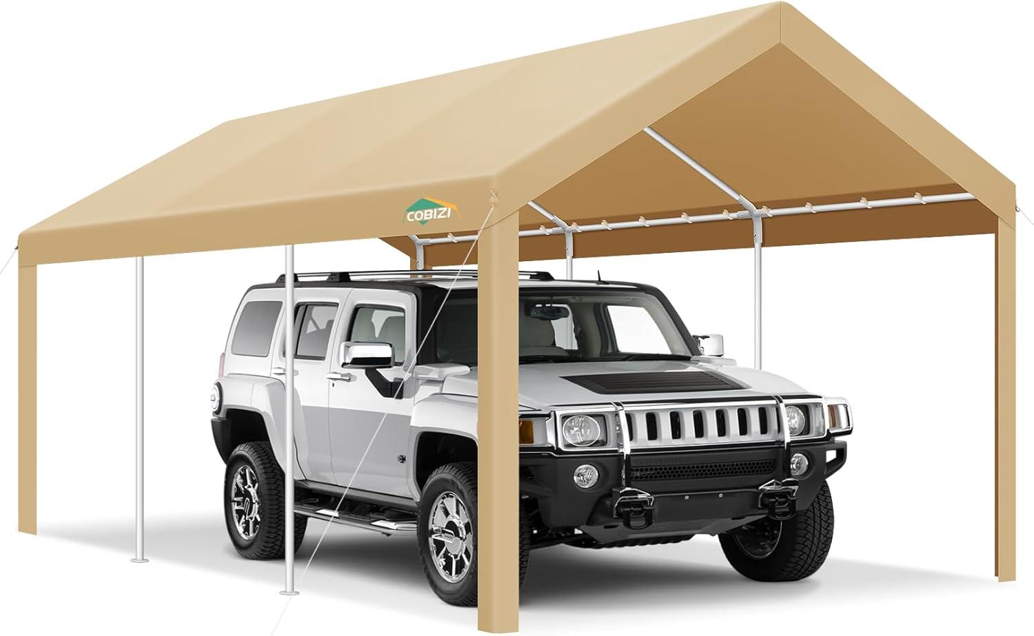 Carport 10'x20' Heavy Duty Portable Garage, Upgraded Car Canopy