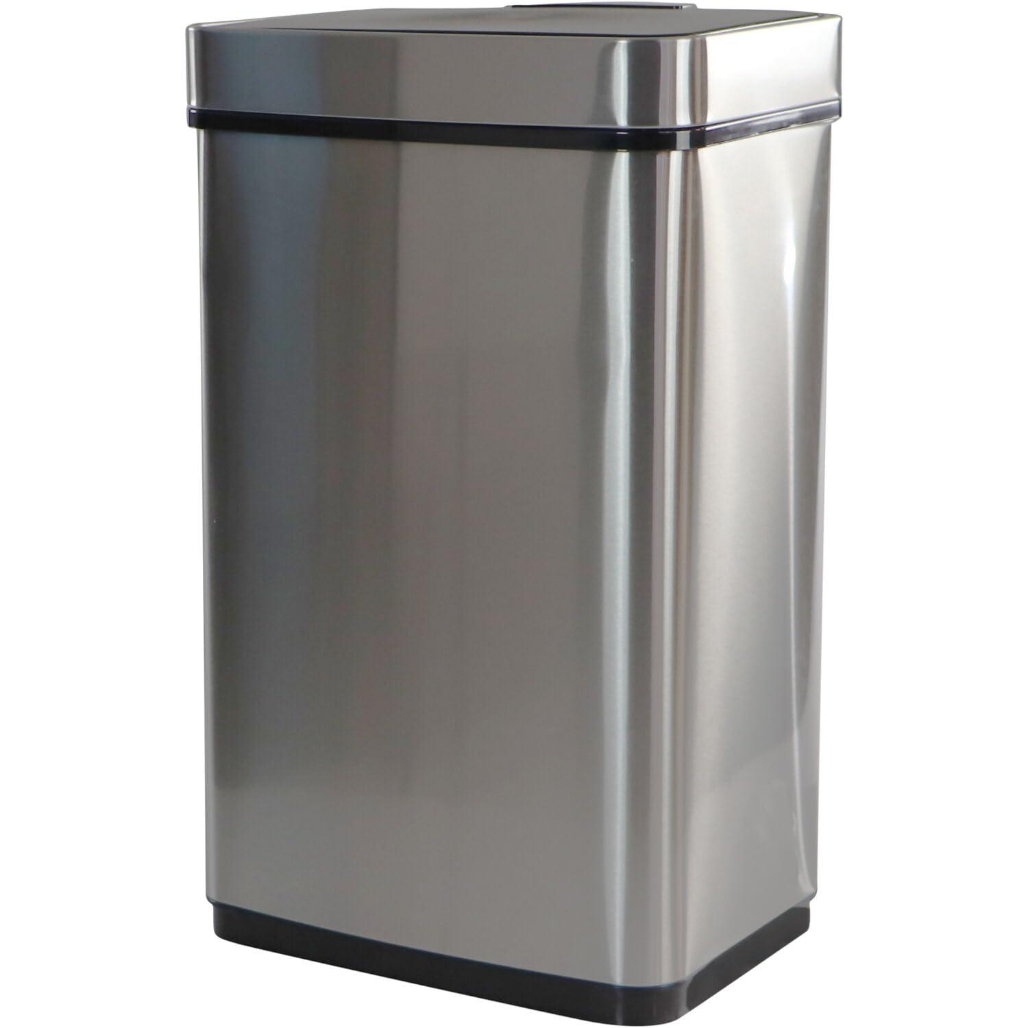 Hanover Plastic Motion Sensor Kitchen Trash Can - 16 Gallons