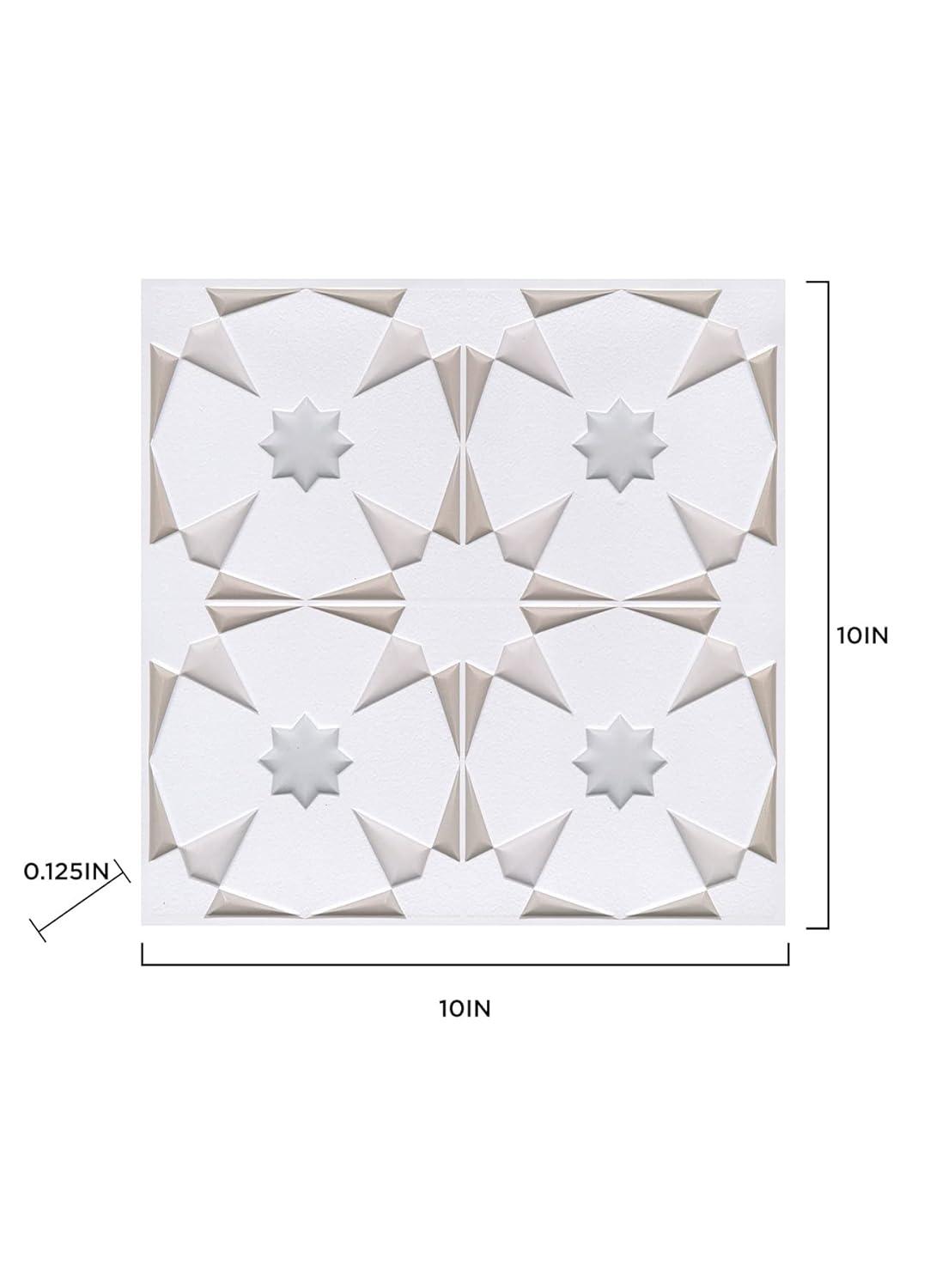 10'' W x 10'' L PVC Peel and Stick Field Tile
