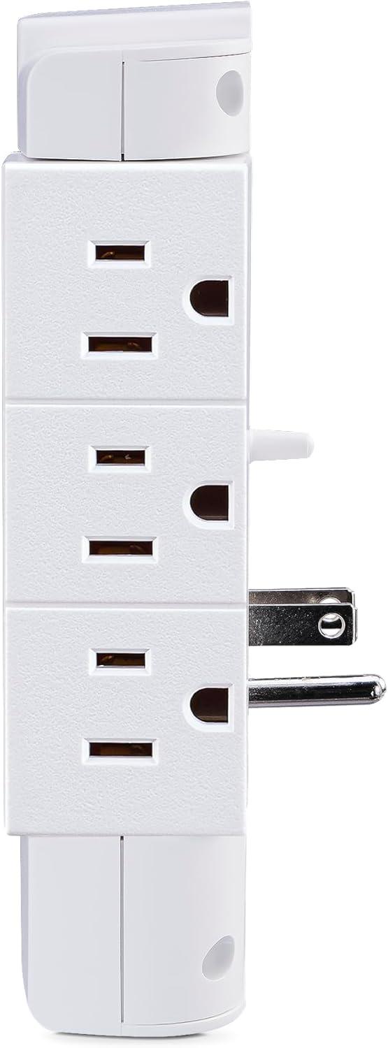 CyberPower CSP600WSURC2 6-Outlet Swivel Professional Surge Protector Wall Tap With 2 USB Ports