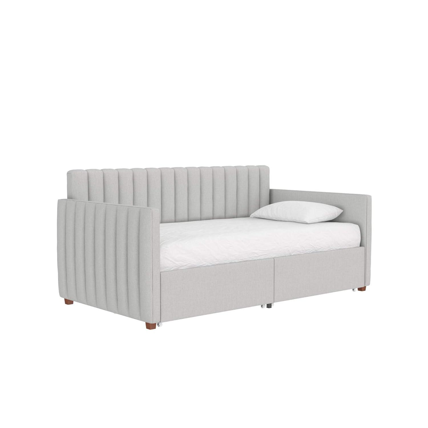 Brittany Upholstered Unfinished Platform Storage Bed
