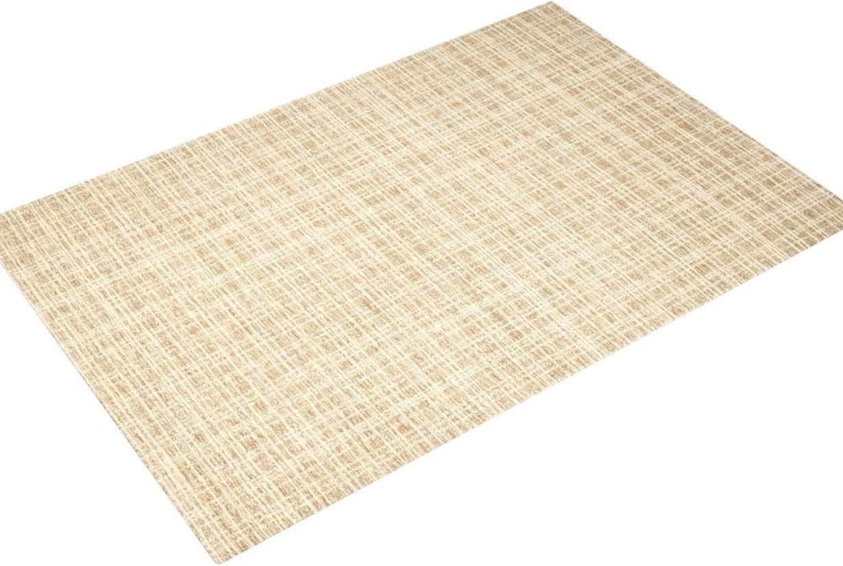 Chris Loves Julia x Loloi Polly Checkered Straw/Ivory Area Rug