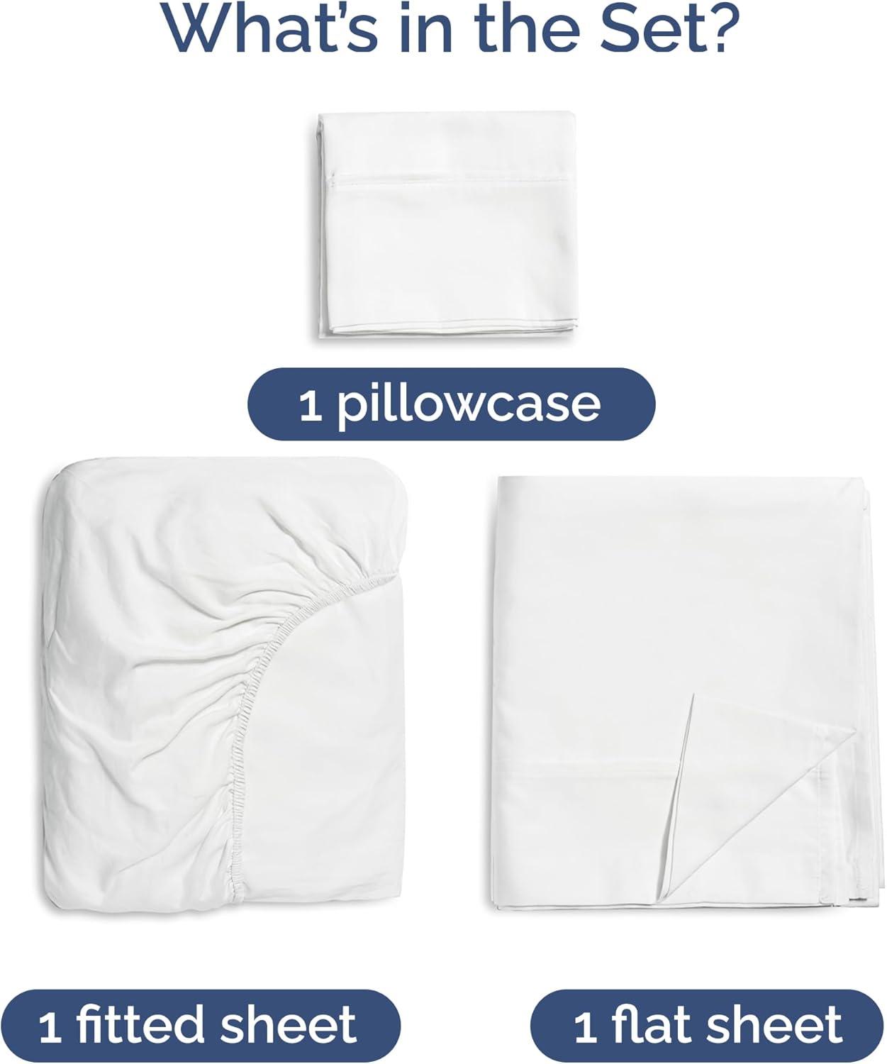 CGK Linens Premium Rayon From Bamboo 4 Piece Deep Pocket Ultra Soft & Cooling Sheet Set