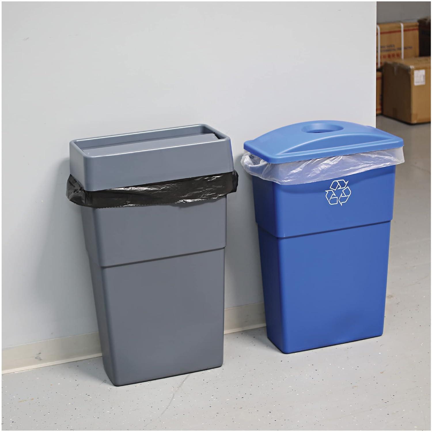 Genuine Joe Plastic Open Recycling Bin - 23 Gallons