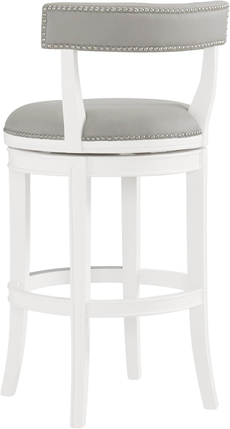 Hanover Solid Rubber Wood Swivel Counter And Bar Stool