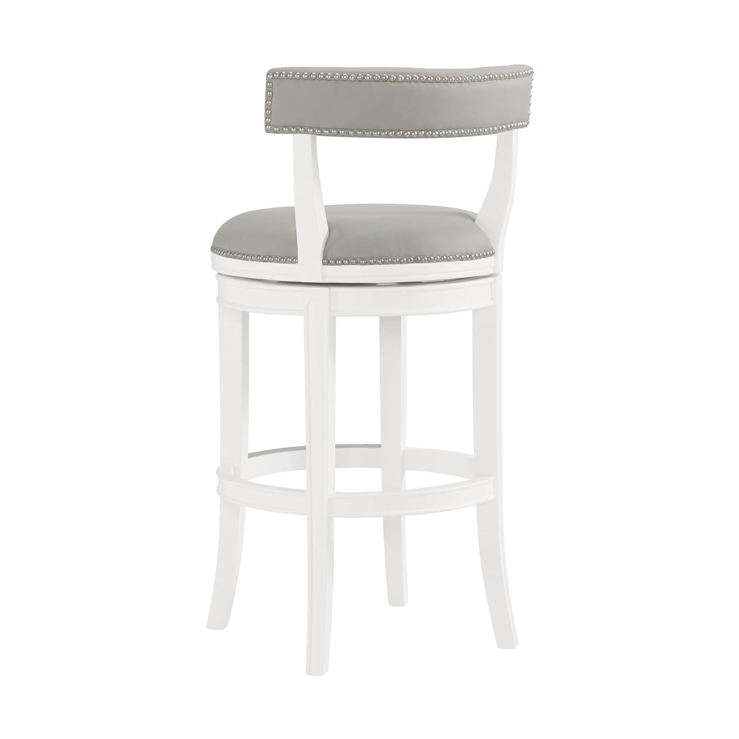 Hanover Solid Rubber Wood Swivel Counter And Bar Stool