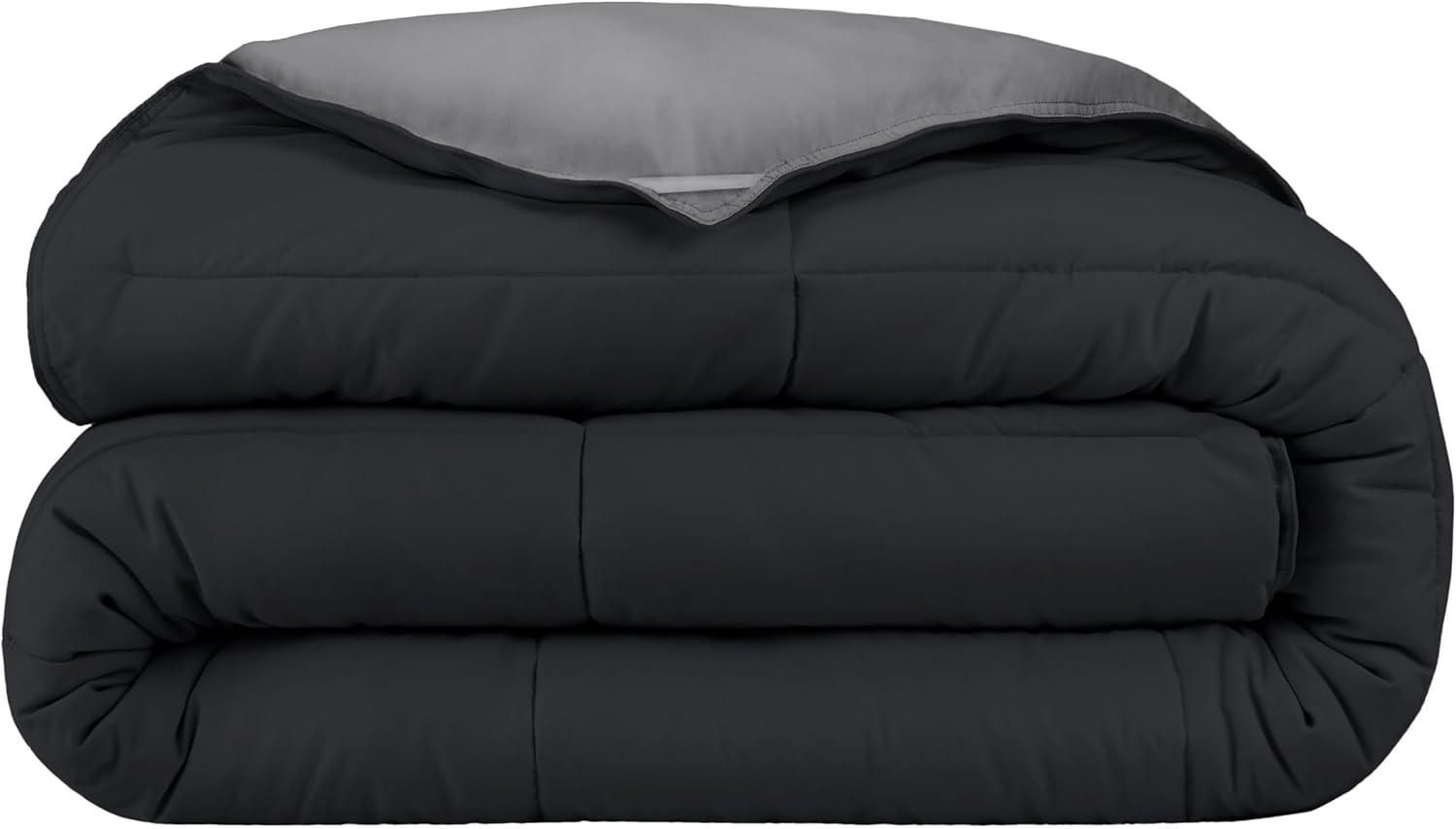 Bare Home Premium Ultra Soft Modern & Contemporary Box Stitch Comforter