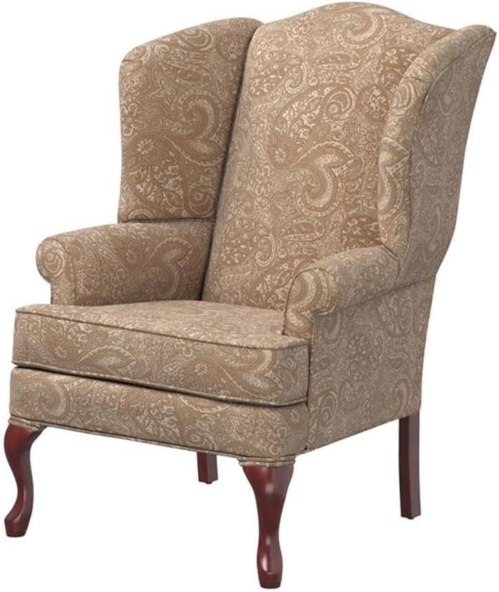 Comfort Pointe Paisley Traditional Wingback Accent Chair