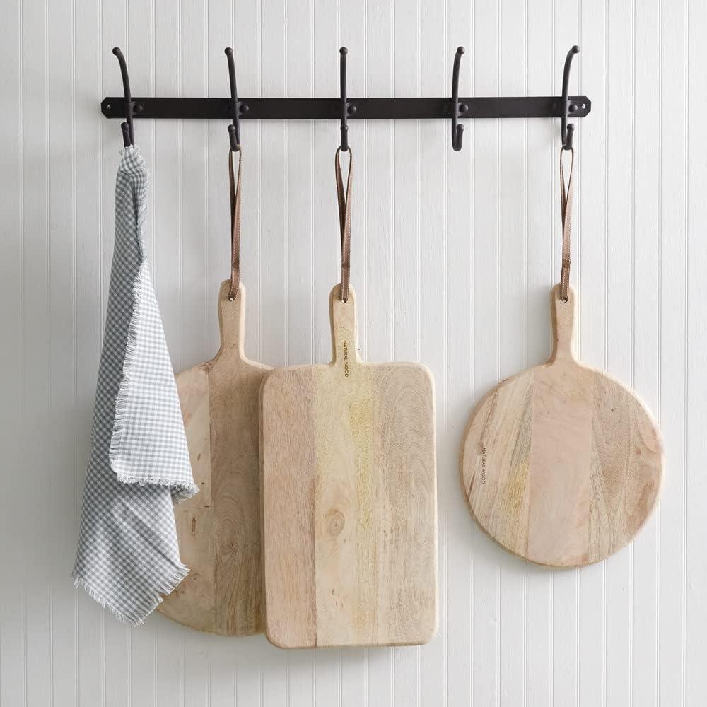 Colonial Tin Works 510460 Plank Cutting Board with Leather Strap, 20.50-inch Height