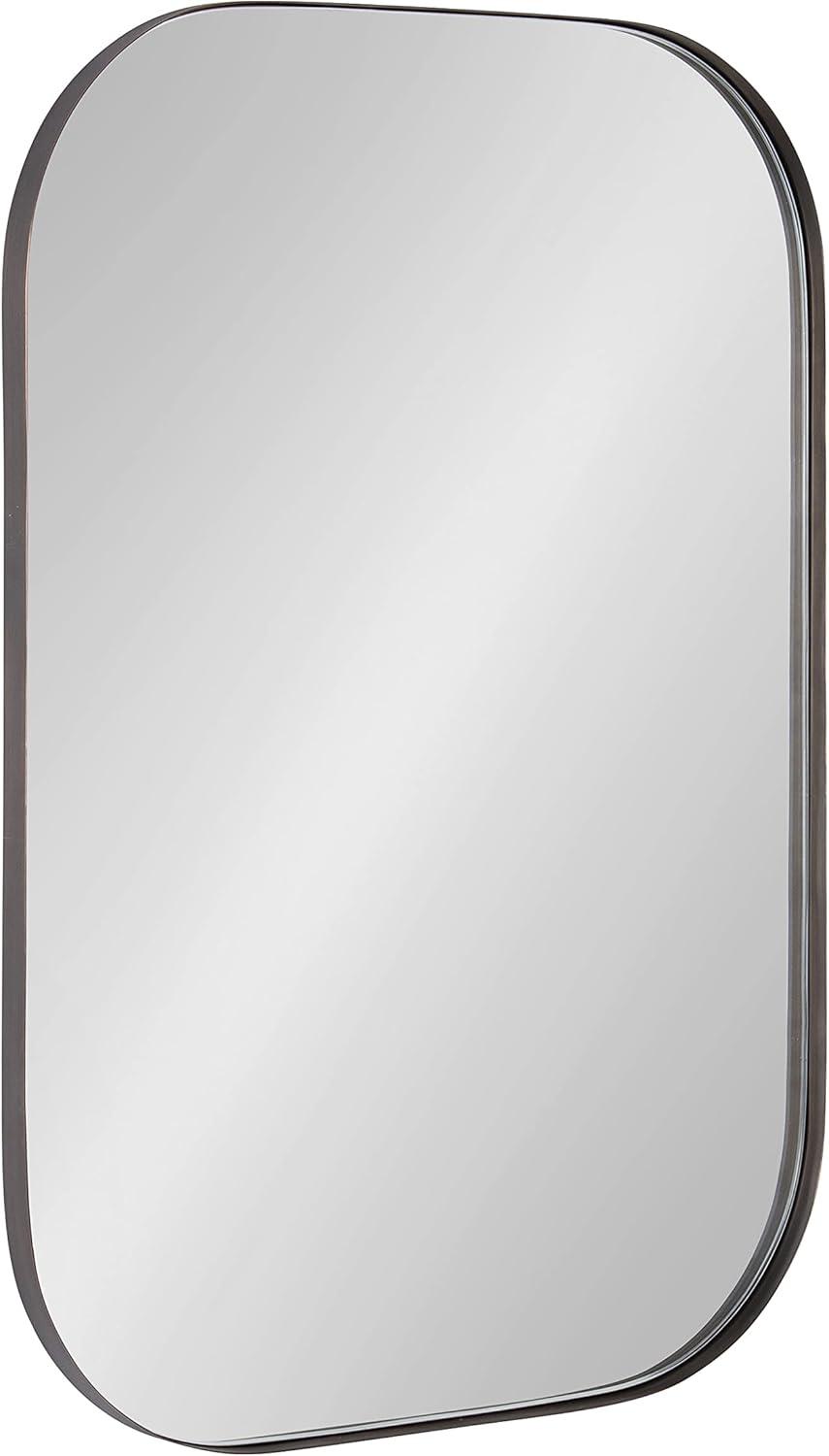 Bronze Rounded Rectangular Wall Mirror for Vanity