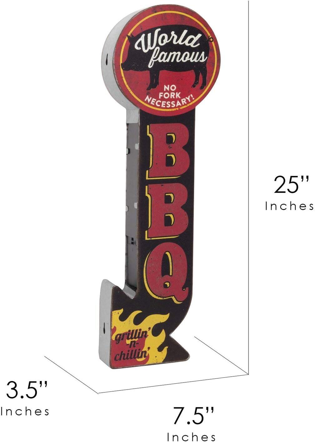 Famous LED BBQ Vintage Marquee Off the Wall Sign - American Art Decor