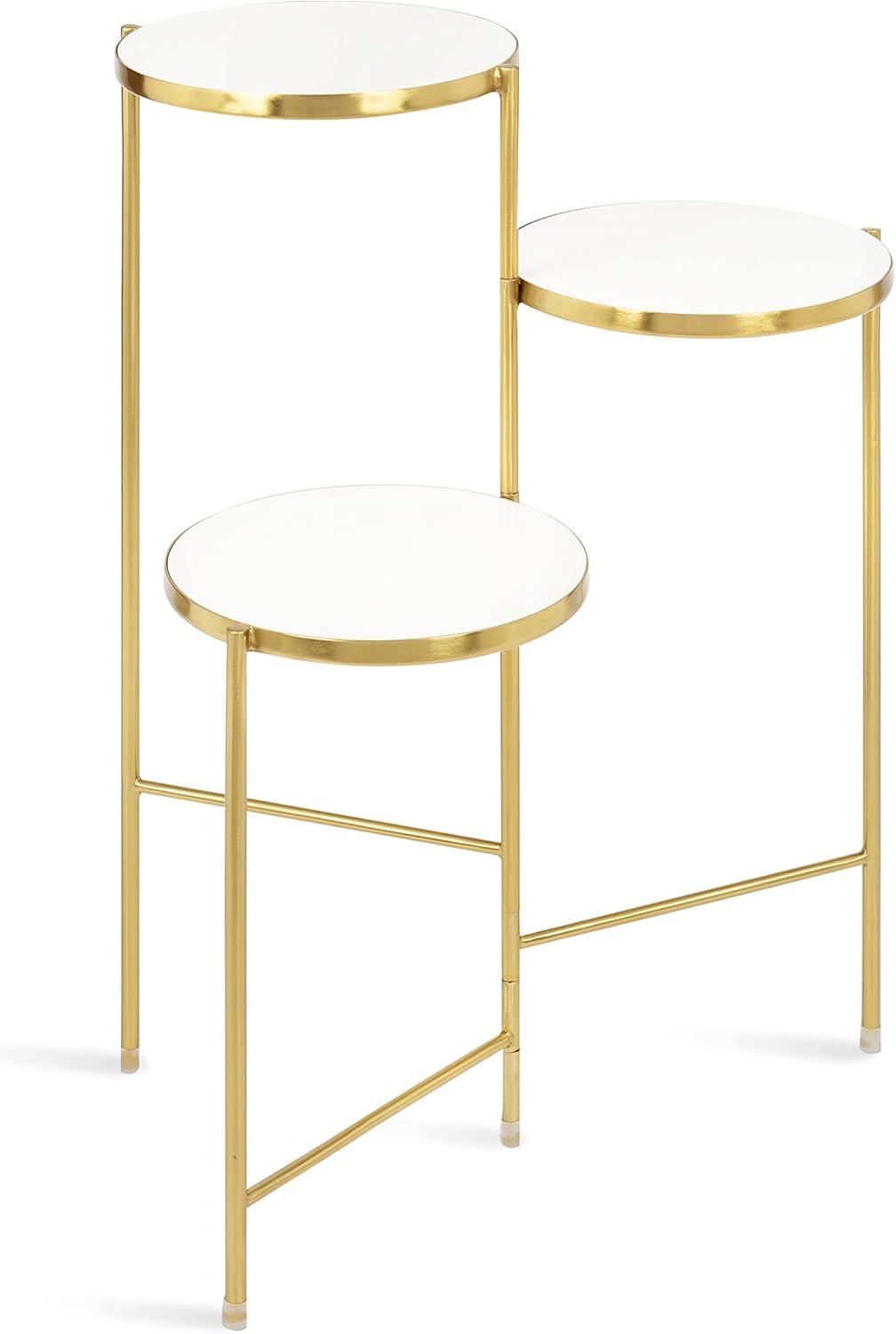 Kate and Laurel Fields Tri-Level Metal Plant Stand