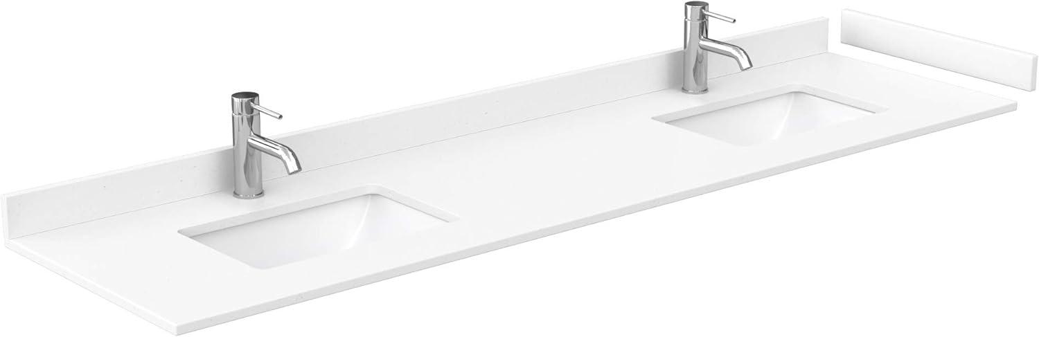 Wyndham Collection Maroni 80'' Double Bathroom Vanity with Marble Top