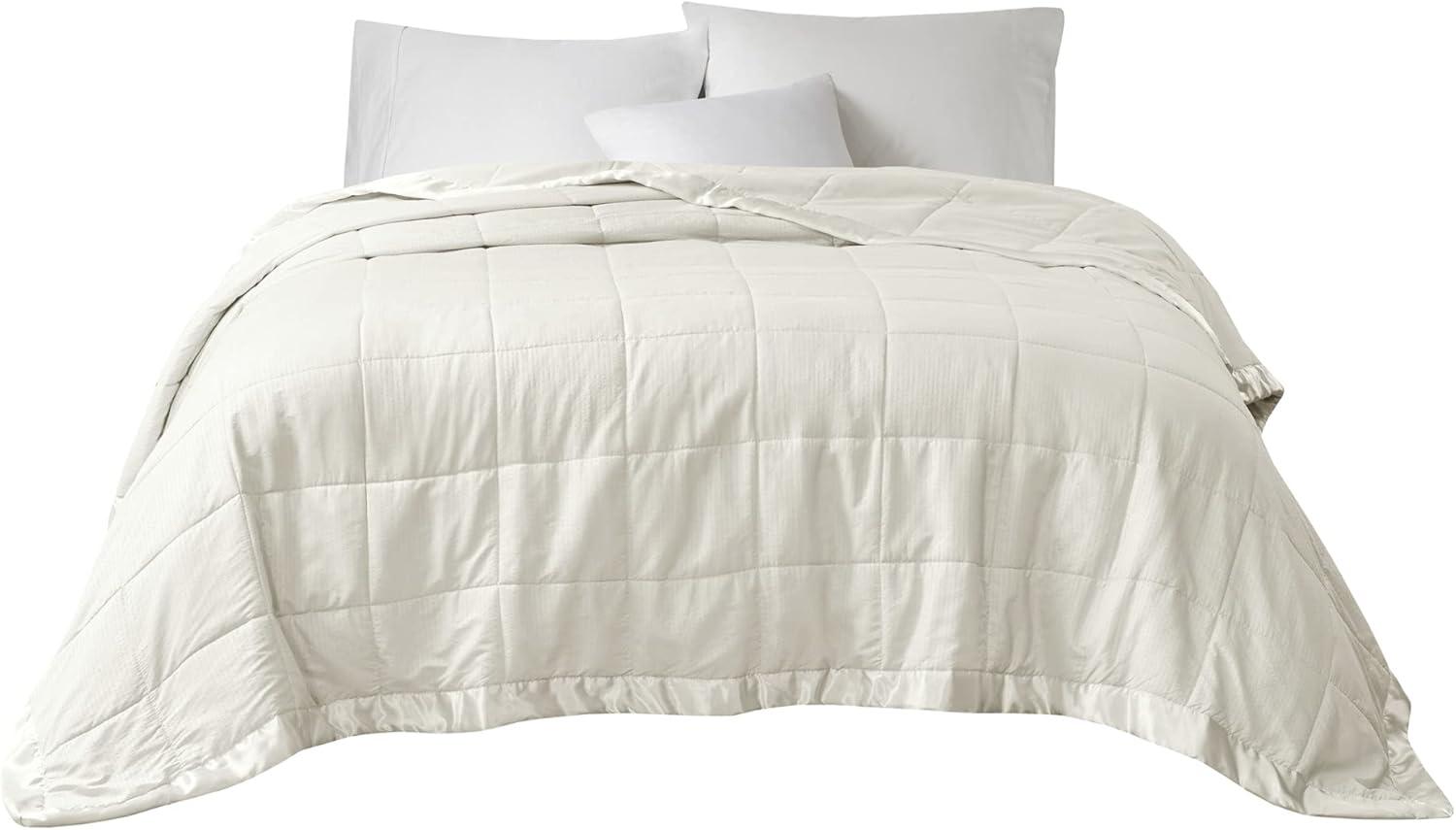 Cambria Oversized Down Alternative Blanket with Satin Trim