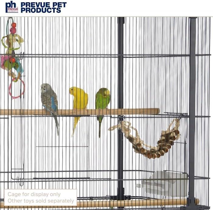 Prevue Pet Products Handmade Natural Wood Rope Ladder Bird Toy