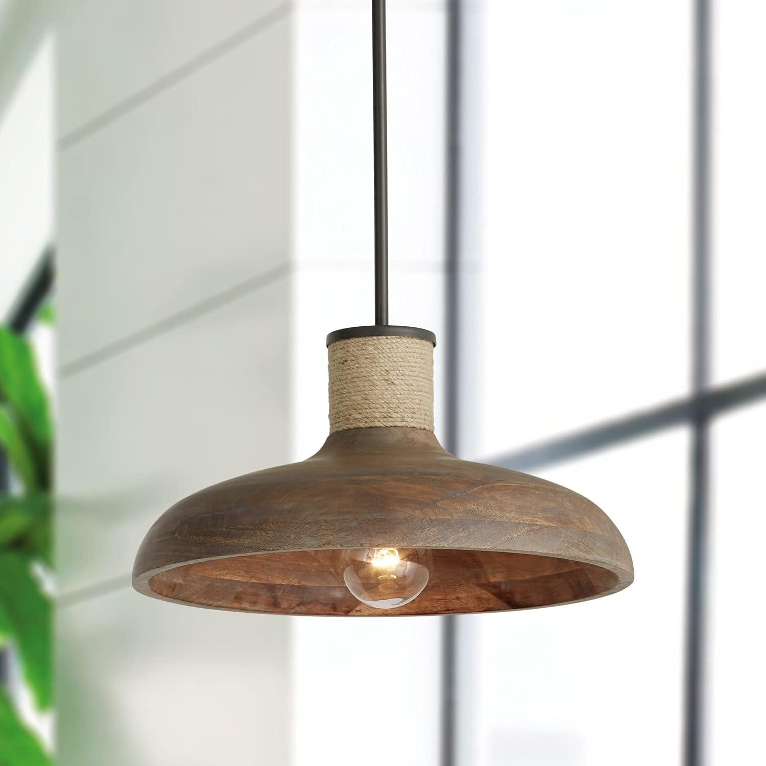 Capital Lighting Jacob 1 - Light Pendant in  Grey Wash/Iron Silk