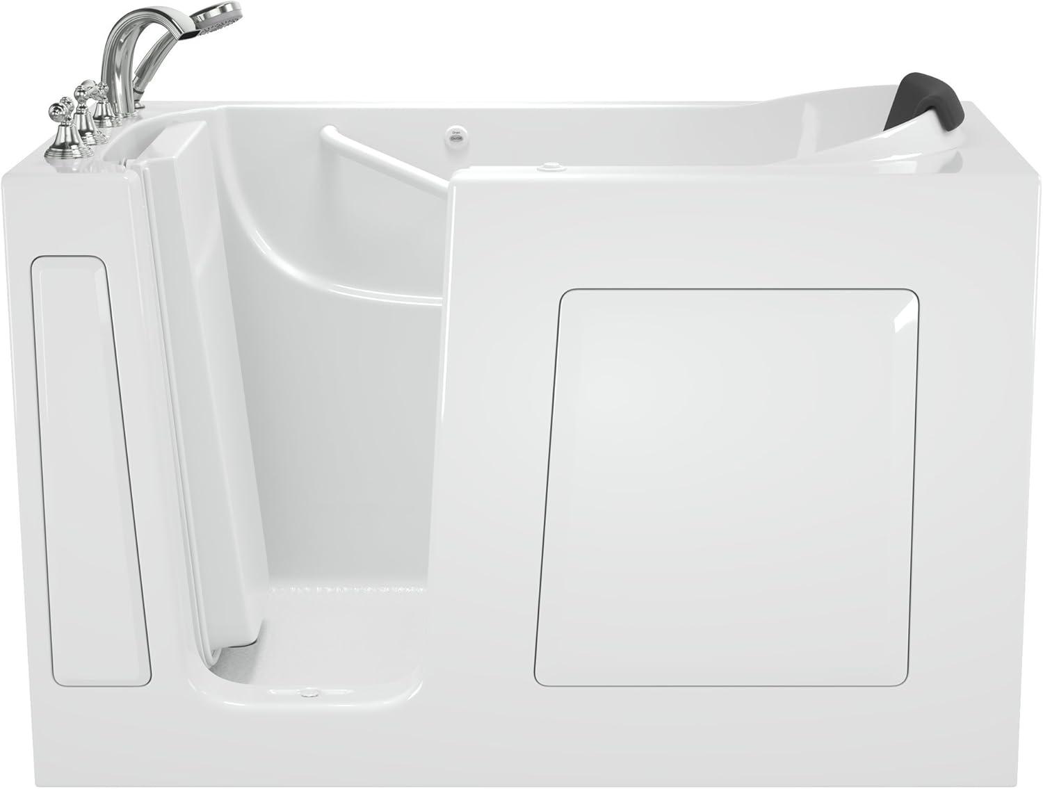 59.5'' x 29.75'' Walk-in Air Fiberglass Bathtub with Faucet