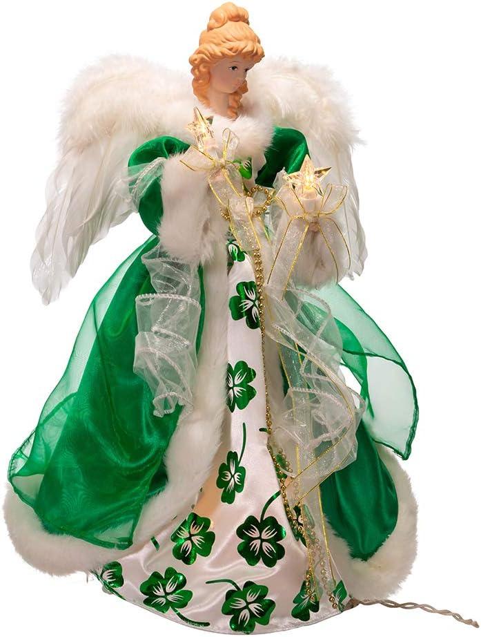 Kurt Adler Fabric Tree Topper - Lighted