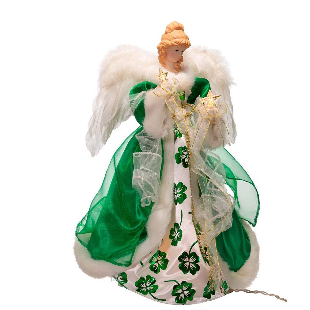 Kurt Adler Fabric Tree Topper - Lighted