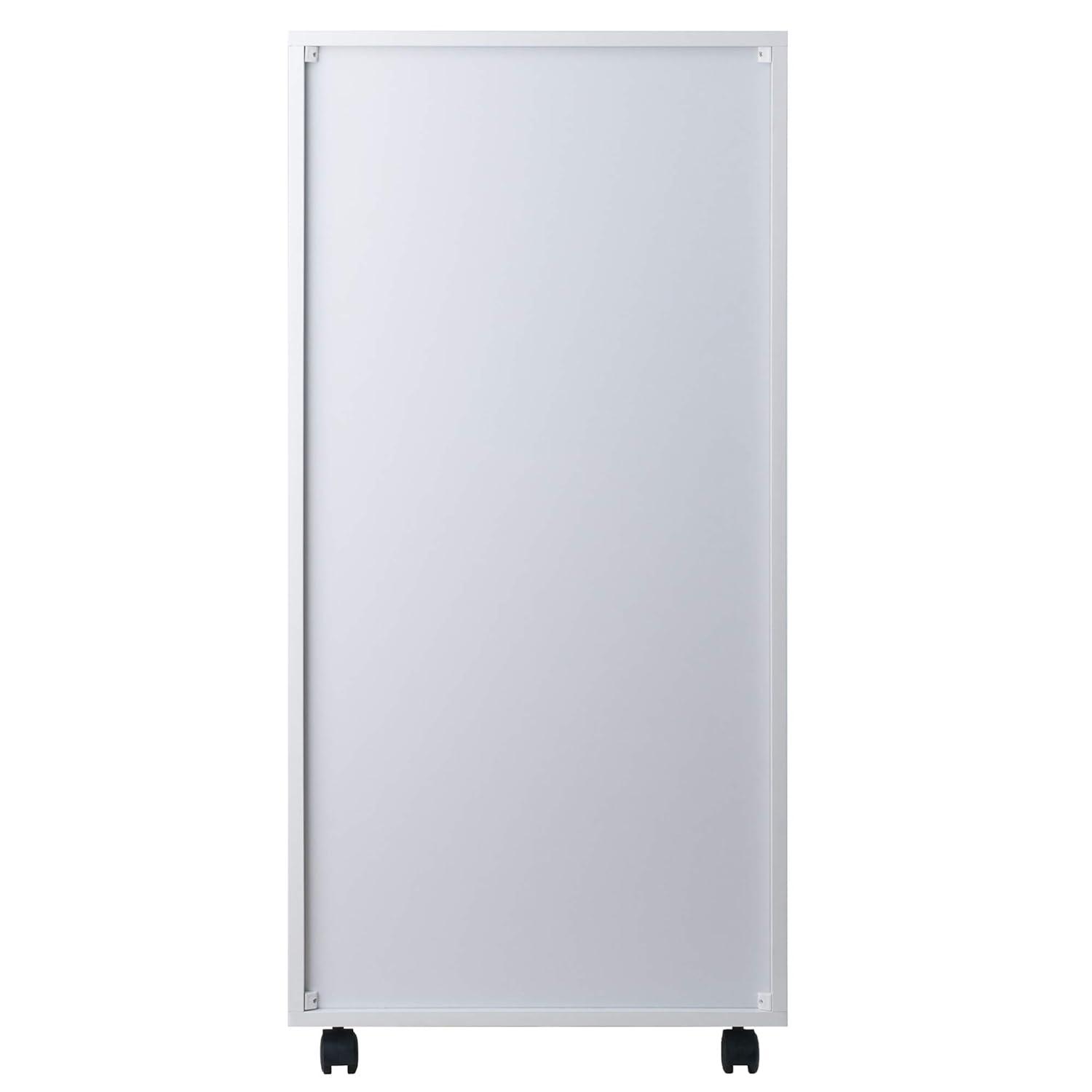 Halifax 5 Drawer Cabinet White - Winsome: Wood Composite Office Furniture, Printer Stand with Storage