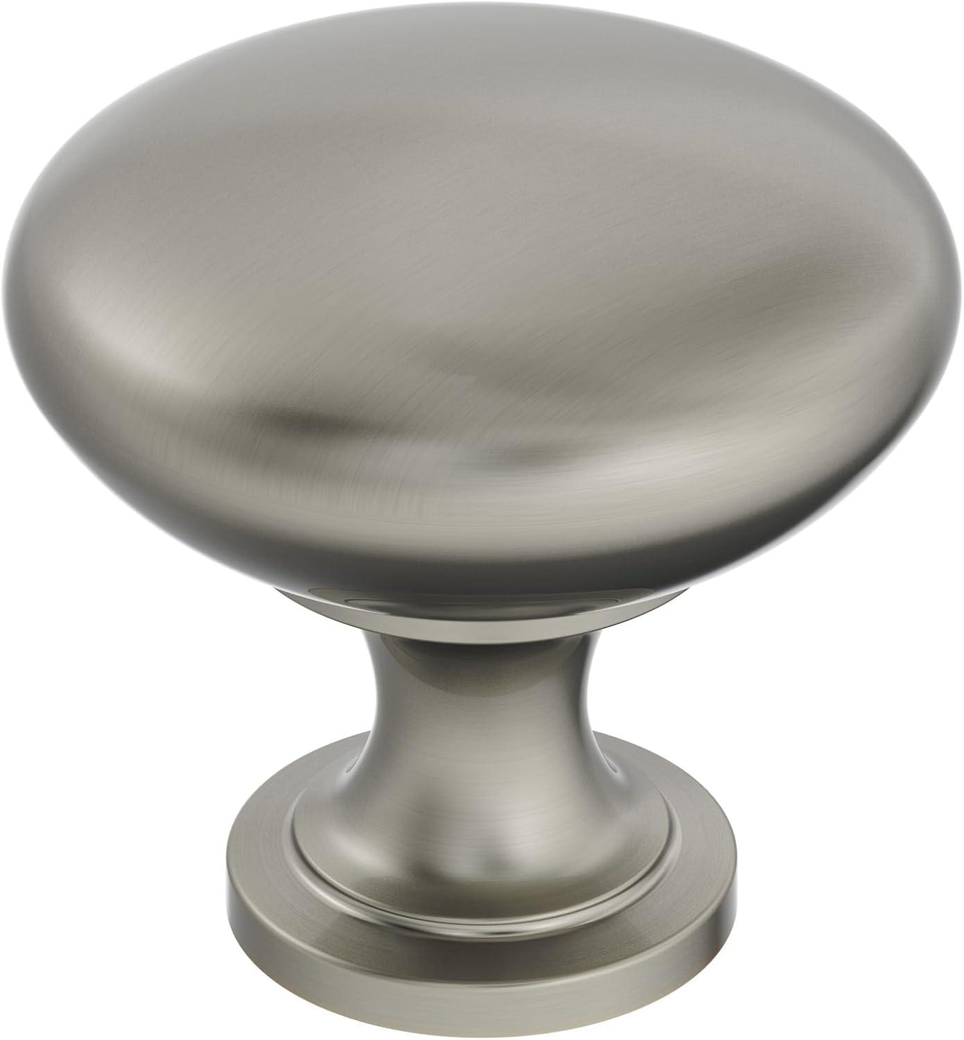 Amerock Edona 1-1/4 inch (32mm) Diameter Antique Silver Cabinet Knob