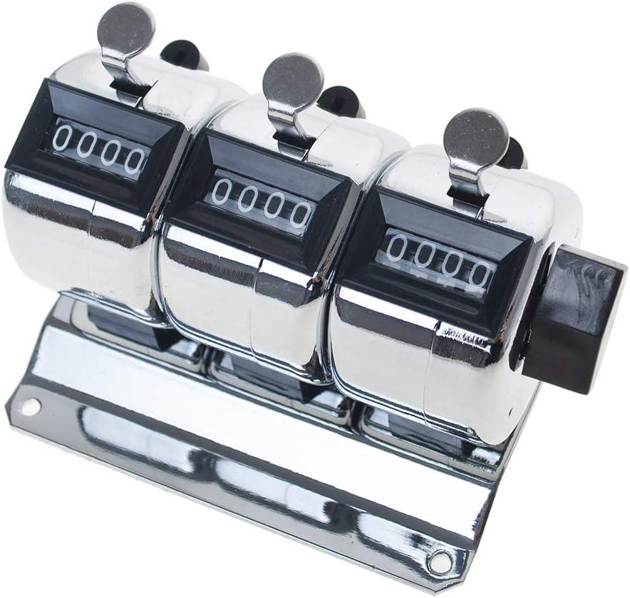 Toptie 3-Unit Desktop Tally Counter, Counter Clicker with Base, for Event, People, Inventory
