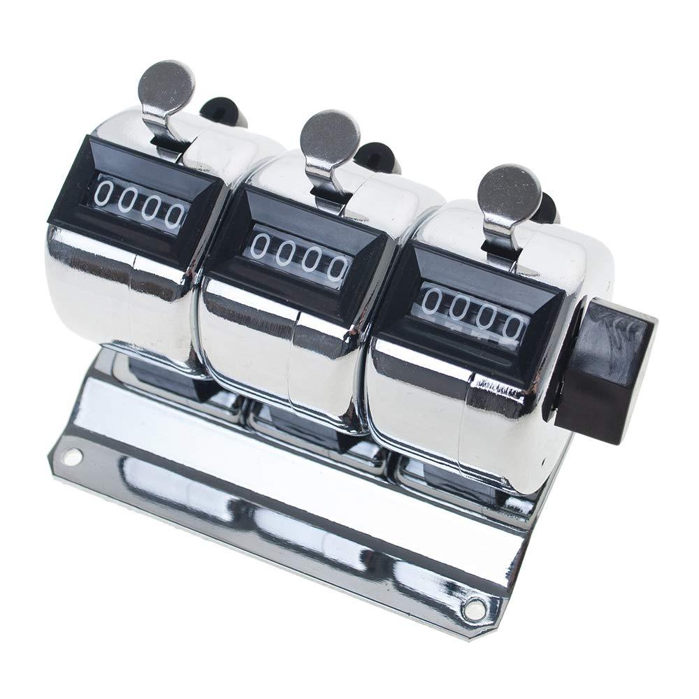 Toptie 3-Unit Desktop Tally Counter, Counter Clicker with Base, for Event, People, Inventory