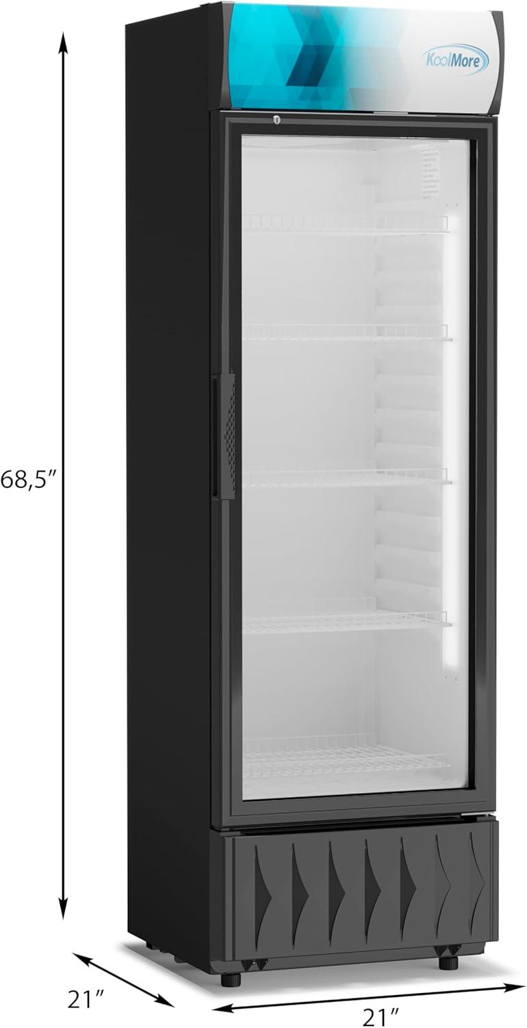 22 in. One-Door Merchandiser Refrigerator - 9 Cu Ft. MDR-9CP