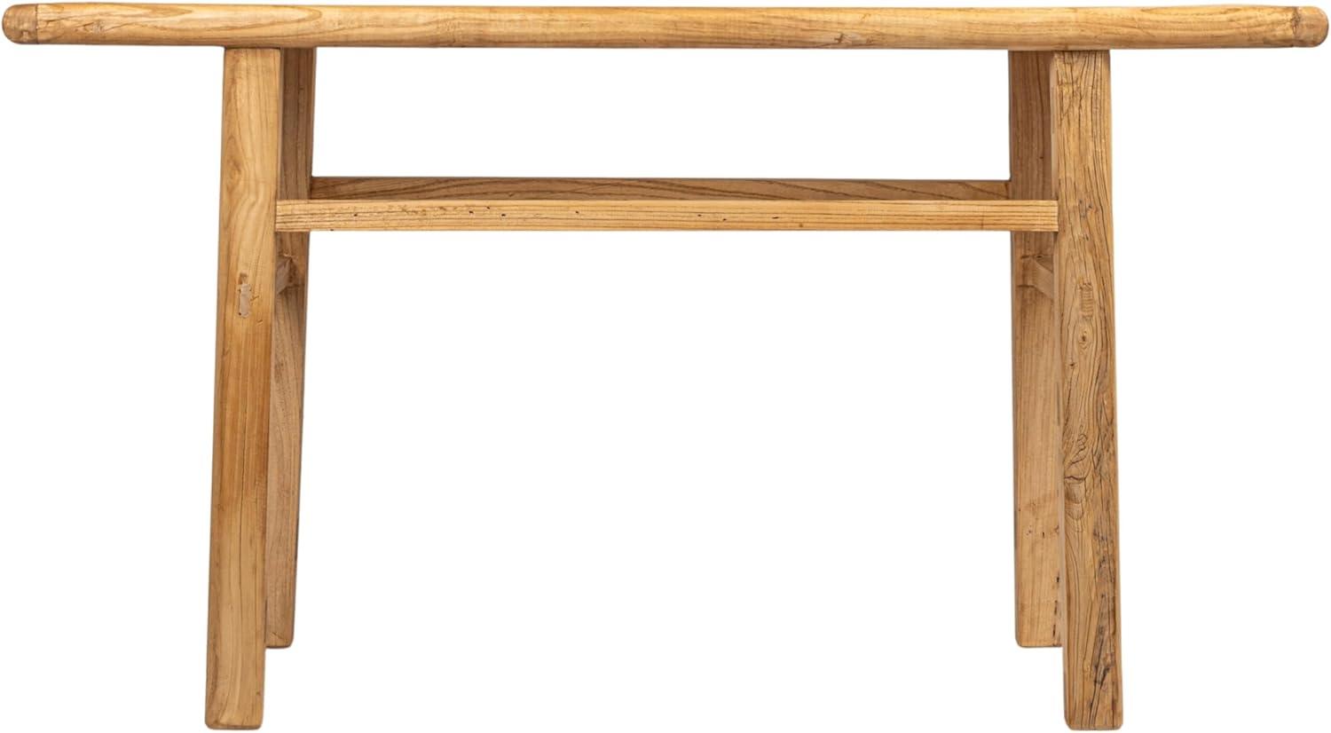 Storied Home Elm Wood Console Table Natural