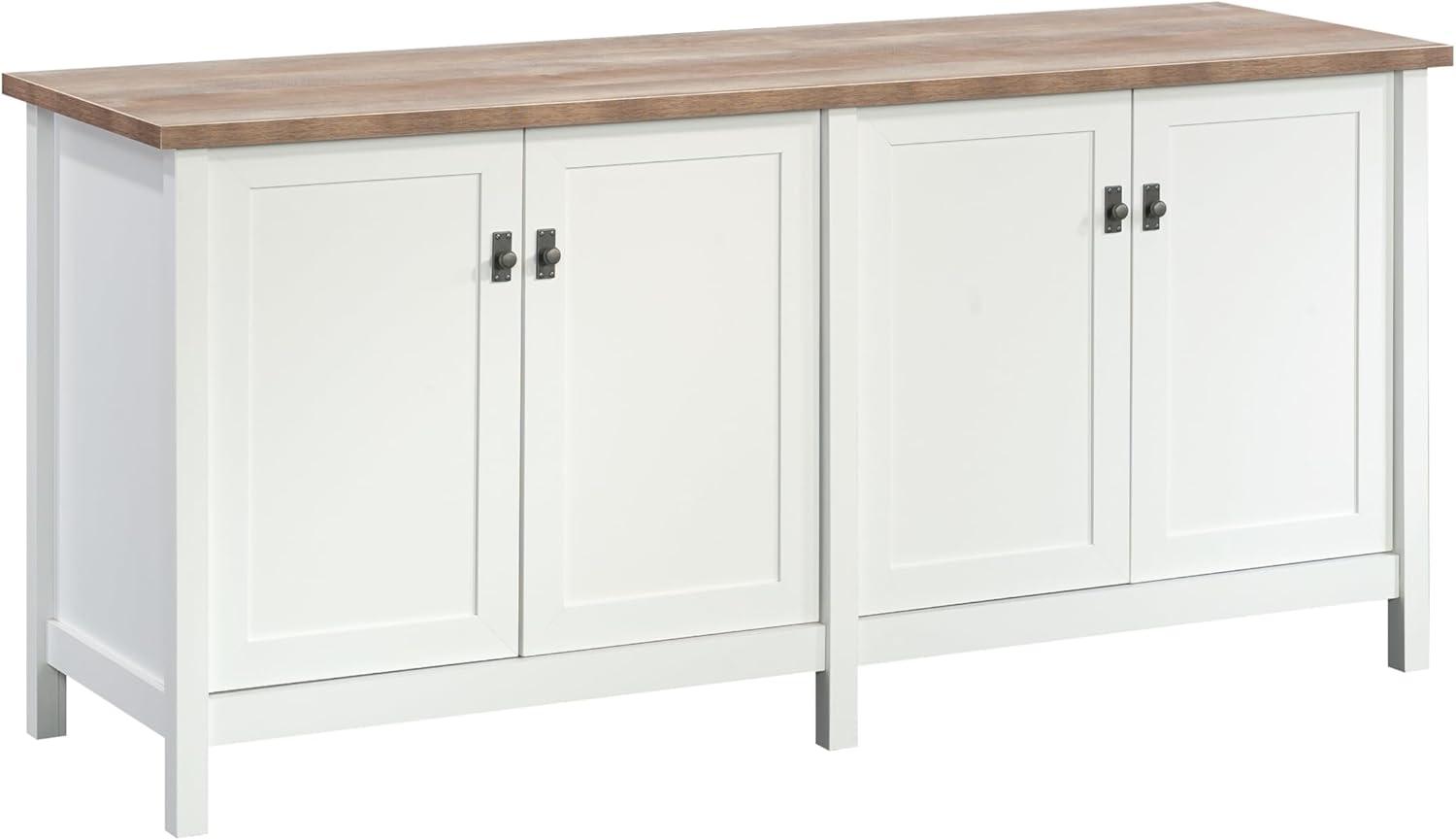 White and Oak Cottage Road Storage Credenza