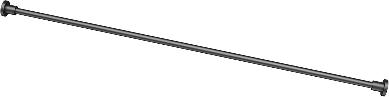 Gatco Minimalist 60" Straight Fixed Shower Curtain Rod | Wall Mount Solid Brass Shower Rod