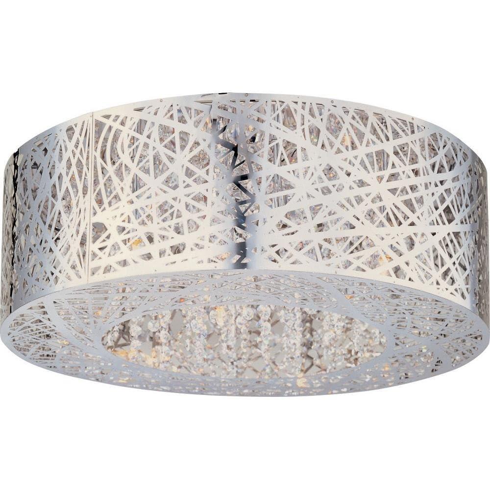 E21301-10PC-ET2 Lighting-Inca-9 Light Flush Mount in Contemporary style-23.5 Inches wide by 8.75 inches high-Polished Chrome Finish-Xenon Lamping Type