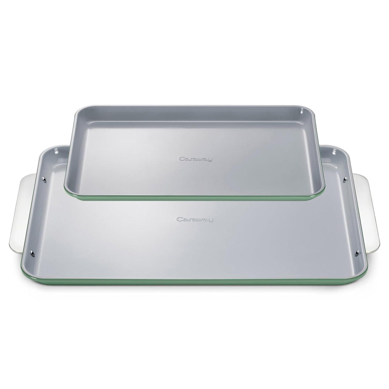 Caraway Home ® Sage Non-Stick Ceramic Baking Sheet Duo