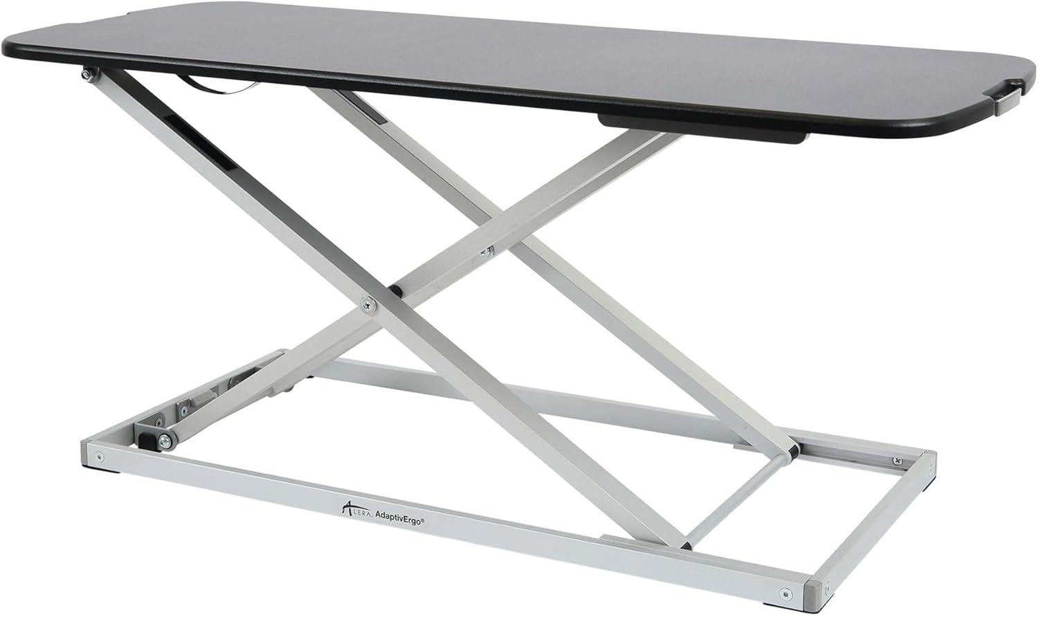 Alera Laptop Lifting Workstation 31.25w x 12.63d x 16h Black/Silver AEWR7B