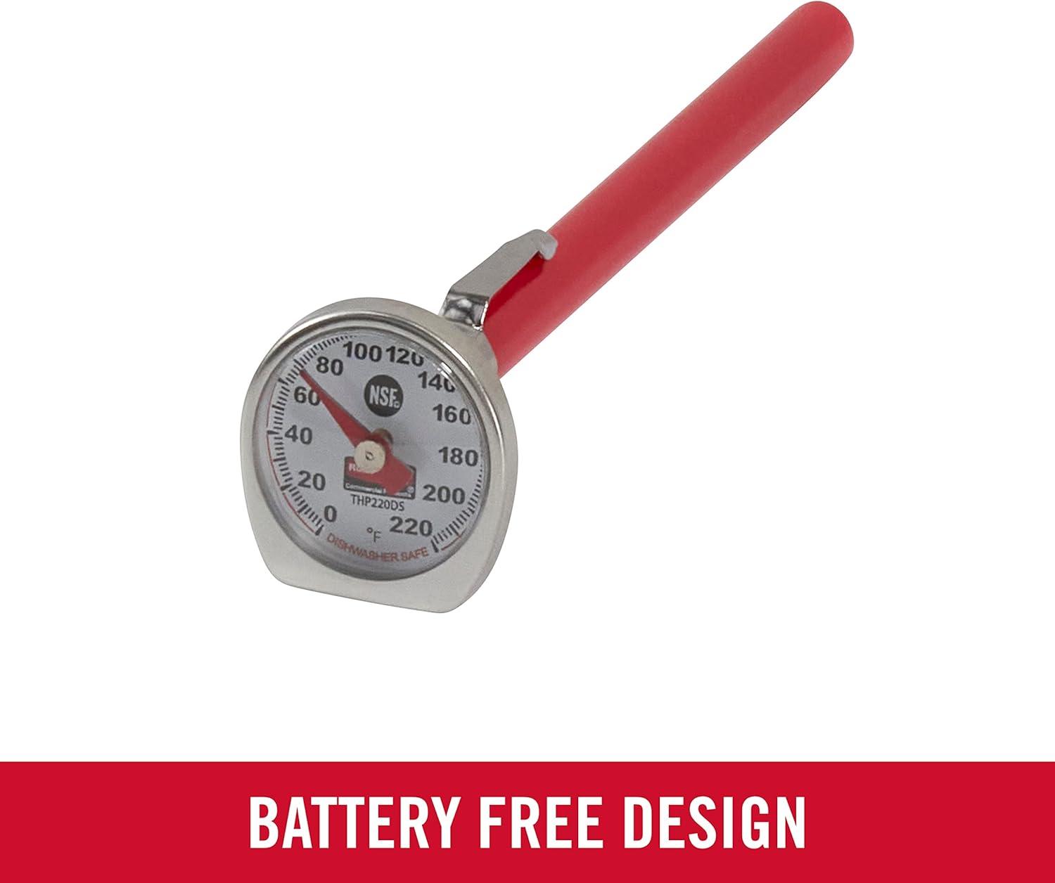 Rubbermaid Commercial Products Stainless Steel Deep Fry Thermometer